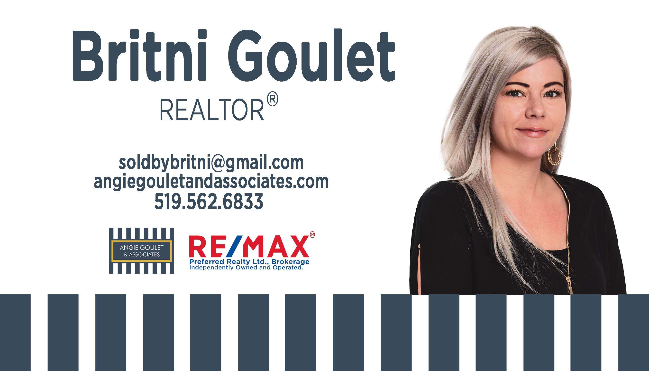 Britnit Goulet - Remax Real Estate